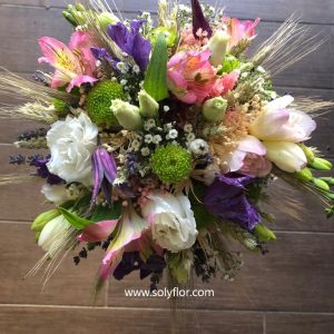 Bouquet de la mariée thème champêtre