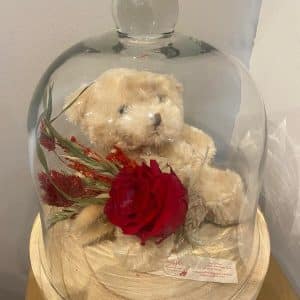 Cloche rose Éternelle & Peluche